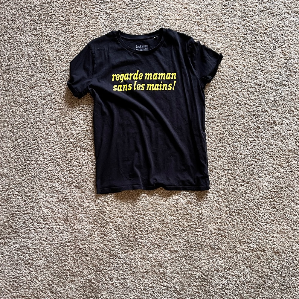 Look Mum No Hands! “regarde maman” T-Shirt London Cafe Exclusive